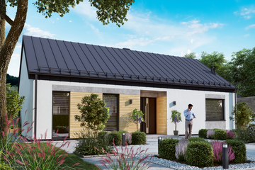  Projekt domu KA220 SZ (PKT1259) - projekt domu parterowego - Zdjęcie 1