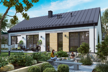  Projekt domu KA220 SZ (PKT1259) - projekt domu parterowego - Zdjęcie 2