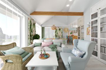 Projekt domu KA220 SZ - parterowy dom o powierzchni 81,68 m², dach dwuspadowy - ujęcie 7