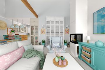 Projekt domu KA220 SZ - parterowy dom o powierzchni 81,68 m², dach dwuspadowy - ujęcie 8