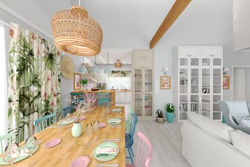 Projekt domu KA220 SZ - parterowy dom o powierzchni 81,68 m², dach dwuspadowy - ujęcie 9