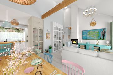 Projekt domu KA220 SZ - parterowy dom o powierzchni 81,68 m², dach dwuspadowy - ujęcie 11
