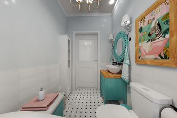 Projekt domu KA220 SZ - parterowy dom o powierzchni 81,68 m², dach dwuspadowy - ujęcie 23