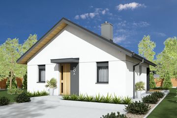  Projekt domu Mini 19 (wersja A) energo (WRC2793) - projekt domu parterowego - Zdjęcie 3