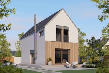  Projekt domu Moniczka IV (wersja B) energo (WRC2792) - projekt domu parterowego z poddaszem - Zdjęcie 1