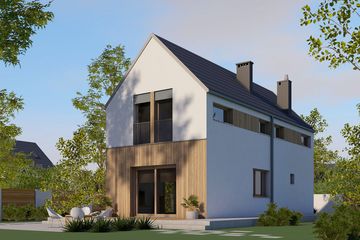  Projekt domu Moniczka IV (wersja B) energo (WRC2792) - projekt domu parterowego z poddaszem - Zdjęcie 2