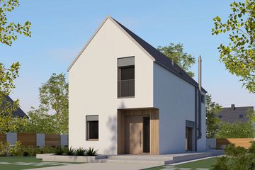  Projekt domu Moniczka IV (wersja B) energo (WRC2792) - projekt domu parterowego z poddaszem - Zdjęcie 3