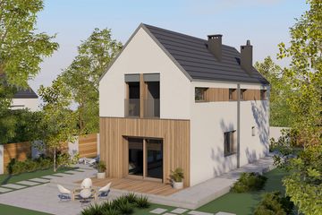  Projekt domu Moniczka IV (wersja B) energo (WRC2792) - projekt domu parterowego z poddaszem - Zdjęcie 4