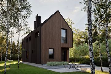 Projekt domu Moniczka IV (wersja B) energo - parterowy z poddaszem dom o powierzchni 89,47 m², dach dwuspadowy - ujęcie 5