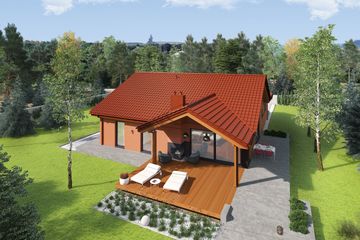  Projekt domu Simon III G2 (wersja A) energo (WRC2798) - projekt domu parterowego - Zdjęcie 2