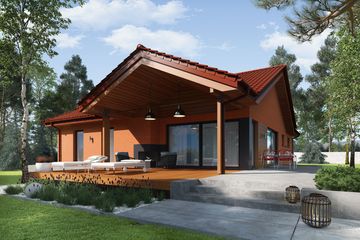  Projekt domu Simon III G2 (wersja A) energo (WRC2798) - projekt domu parterowego - Zdjęcie 3