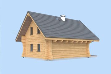  Projekt domu L-308 (SLU1024) - projekt domu parterowego z poddaszem - Zdjęcie 4