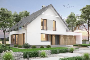  Projekt domu Leonardo (WOF1174) - projekt domu parterowego z poddaszem - Zdjęcie 1