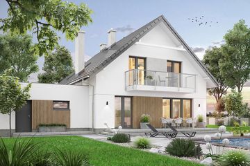  Projekt domu Leonardo (WOF1174) - projekt domu parterowego z poddaszem - Zdjęcie 4