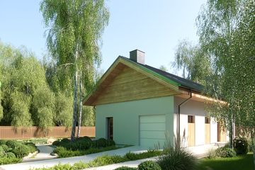  Projekt domu MJS-109 (WBD1030) - projekt domu parterowego z poddaszem - Zdjęcie 3