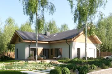  Projekt domu MJS-109 (WBD1030) - projekt domu parterowego z poddaszem - Zdjęcie 4