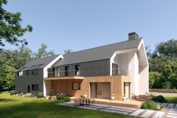  Projekt domu MJS-120 (WBD1034) - projekt domu parterowego z poddaszem - Zdjęcie 3