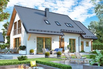  Projekt domu Bw-36 wariant 18 (JGC1248) - projekt domu parterowego z poddaszem - Zdjęcie 3