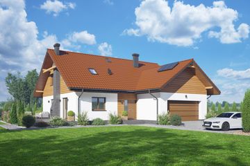  Projekt domu Arkowo gg x (KRP2629) - projekt domu parterowego - Zdjęcie 1
