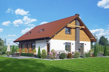  Projekt domu Arkowo gg x (KRP2629) - projekt domu parterowego - Zdjęcie 2