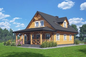  Projekt domu Rydzowo 33 dws (KRP2632) - projekt domu parterowego z poddaszem - Zdjęcie 2