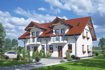  Projekt domu Piaskowo 5 ab (KRP2631) - projekt domu parterowego z poddaszem - Zdjęcie 1