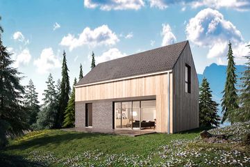  Projekt domu Bolzano DCP382 (WOB1775) - projekt domu parterowego z poddaszem - Zdjęcie 3