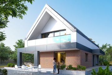  Projekt domu Iko (BSA2325) - projekt domu parterowego z poddaszem - Zdjęcie 4