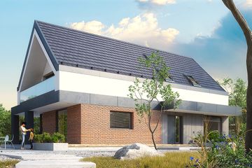  Projekt domu Iko (BSA2325) - projekt domu parterowego z poddaszem - Zdjęcie 1