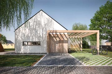  Projekt domu Castana LMB159 (WOB1777) - projekt domu parterowego - Zdjęcie 1