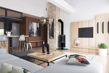  Projekt domu Ziomek z wiatą [A1] (WRF2348) - projekt domu parterowego z poddaszem - Zdjęcie 5