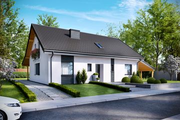  Projekt domu Nicea ogrzewanie pompa ciepła (SLN2799) - projekt domu parterowego - Zdjęcie 1