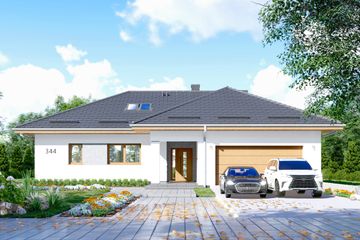  Projekt domu APS 344 (LUA1565) - projekt domu parterowego - Zdjęcie 1