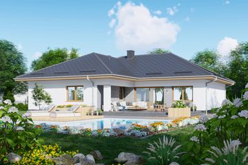  Projekt domu APS 344 (LUA1565) - projekt domu parterowego - Zdjęcie 2