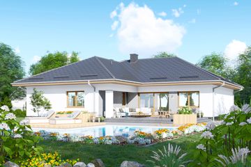  Projekt domu APS 344 (LUA1565) - projekt domu parterowego - Zdjęcie 2
