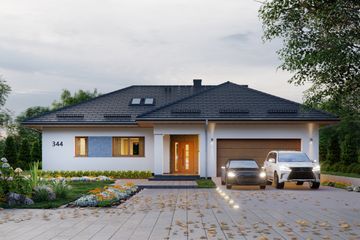  Projekt domu APS 344 (LUA1565) - projekt domu parterowego - Zdjęcie 3