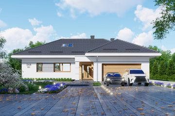  Projekt domu APS 344 wariant 2 (LUA1566) - projekt domu parterowego - Zdjęcie 3