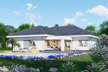  Projekt domu APS 344 wariant 2 (LUA1566) - projekt domu parterowego - Zdjęcie 2