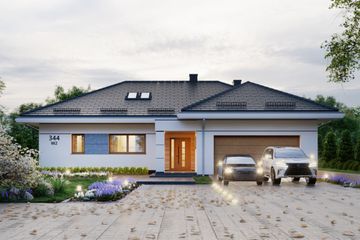  Projekt domu APS 344 wariant 2 (LUA1566) - projekt domu parterowego - Zdjęcie 1