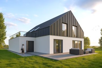  Projekt domu FX-151 (PZB1078) - projekt domu parterowego z poddaszem - Zdjęcie 2