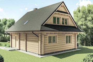  Projekt domu L-309 (SLU1025) - projekt domu parterowego z poddaszem - Zdjęcie 4