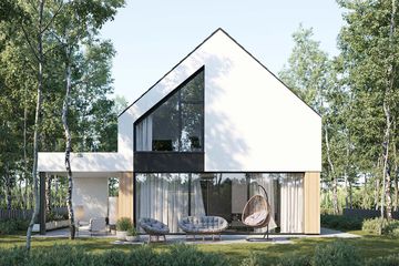  Projekt domu HomeKoncept 100 wariant 01 (KRX1216) - projekt domu parterowego z poddaszem - Zdjęcie 1