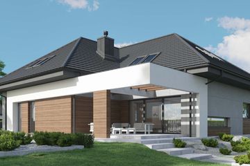  Projekt domu HomeKoncept 33 wariant 1 (KRX1218) - projekt domu parterowego z poddaszem - Zdjęcie 3