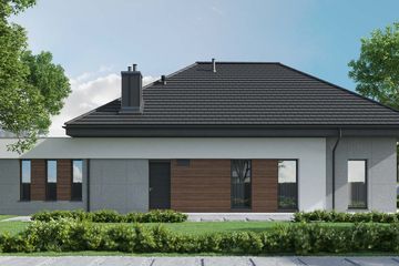  Projekt domu HomeKoncept 33 wariant 1 (KRX1218) - projekt domu parterowego z poddaszem - Zdjęcie 4