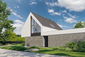  Projekt domu HomeKoncept 100 wariant 06 (KRX1217) - projekt domu parterowego z poddaszem - Zdjęcie 3