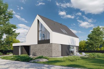  Projekt domu HomeKoncept 100 wariant 02 (KRX1220) - projekt domu parterowego z poddaszem - Zdjęcie 3