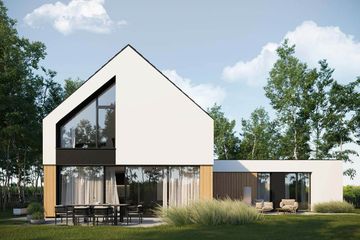  Projekt domu HomeKoncept 100 wariant 04 (KRX1221) - projekt domu parterowego z poddaszem - Zdjęcie 5