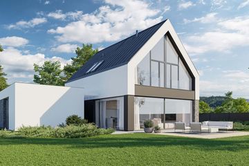  Projekt domu HomeKoncept 100 wariant 03 (KRX1219) - projekt domu parterowego z poddaszem - Zdjęcie 1