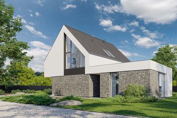  Projekt domu HomeKoncept 100 wariant 03 (KRX1219) - projekt domu parterowego z poddaszem - Zdjęcie 3