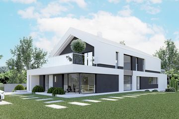  Projekt domu PióroArchitekci – 20 (KZN1009) - projekt domu z pełnym piętrem - Zdjęcie 3